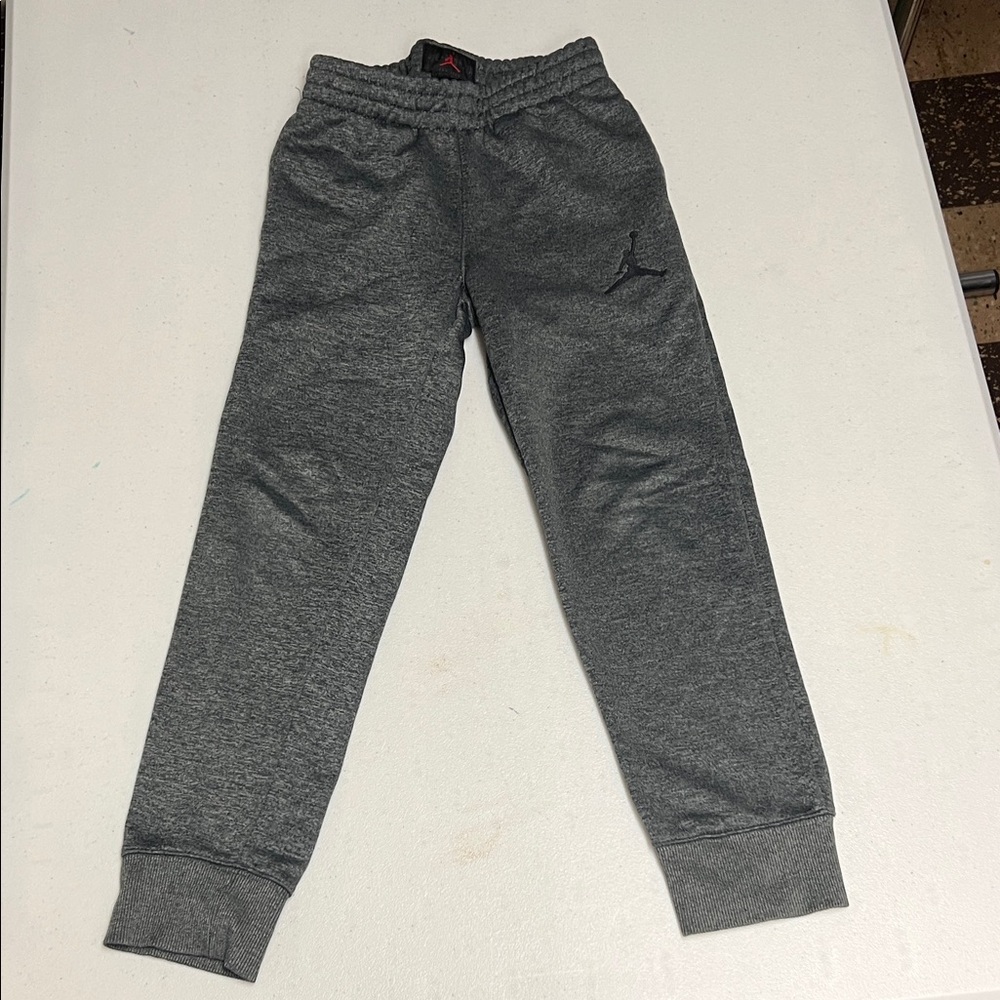 Kids' air Jordan Gray Fleece Jogger Pants